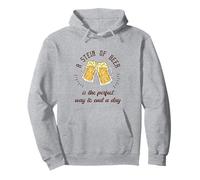 Una jarra de cerveza es la manera perfecta de terminar un regalo de día Sudadera con Capucha