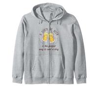 Una jarra de cerveza es la manera perfecta de terminar un regalo de día Sudadera con Capucha