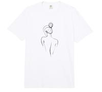Una línea de Espalda de una Mujer Back of a Woman línea Trazo Comfort Colors Adult Heavyweight T-Shirt