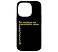 Una Lista vacía de cómo Ganar una discusión con una Mujer Carcasa para iPhone 14 Pro