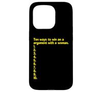 Una Lista vacía de cómo Ganar una discusión con una Mujer Carcasa para iPhone 15 Pro