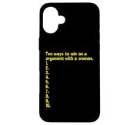 Una Lista vacía de cómo Ganar una discusión con una Mujer Carcasa para iPhone 16 Plus