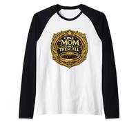 Una Madre para gobernarlos a Todos, Broma Divertida para el Día de la Madre, Mamá, Mamá Camiseta Manga Raglan