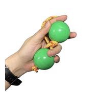 Una Mano Kashaka Ajustable para Niños Asalato Rotación de Los Dedos Aslatuas para Grabar Canciones Entrenamiento Rítmico Rhythmic Ball(Verde)