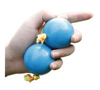 Una Mano Kashaka Ajustable para Niños Asalato Rotación de Los Dedos Aslatuas para Grabar Canciones Entrenamiento Rítmico Rhythmic Ball(Azul)