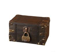 Una maravillosa adición a cualquier habitación, el elegante organizador de madera vintage con sistema de bloqueo de contraseña (cerradura de combinación)