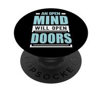 Una Mente Abierta abrirá Puertas | Mentalidad Motivacional PopSockets PopGrip Adhesivo