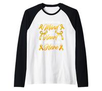 Una mente errante pero un corazón que siempre es conciencia del TDAH Camiseta Manga Raglan
