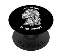 Una Mujer librosa dejó mi Mente en la Biblioteca, la Chica lectora de Libros PopSockets PopGrip Adhesivo