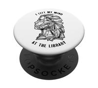 Una Mujer librosa dejó mi Mente en la Biblioteca, la Chica lectora de Libros PopSockets PopGrip Adhesivo