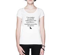 Una Mujer No Puede Sobrevivir Solo con Blanca Mujer Camiseta White Women's T-Shirt tee