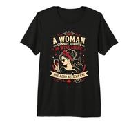 Una Mujer no Puede Sobrevivir Solo con Vino Ella también Necesita un Gato Camiseta Premium