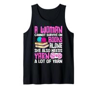 Una Mujer no Puede Sobrevivir Solo en Libros Que también Necesita Hilo A Camiseta sin Mangas