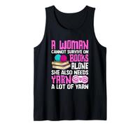 Una mujer no puede sobrevivir solo en los libros Camiseta sin Mangas