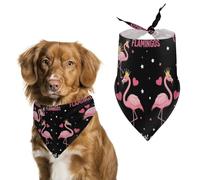 Una Mujer Que Ama A Los Flamencos Bufanda De Mascota Ligero Bandanas para Perro Duradero Babero Triangulares para Accesorio Gatos Fiesta