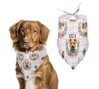 Una Mujer Que Ama A Los Perros Y A Los Cachorros Adorables. Bufanda Triangular para Mascota Ligero Triangular para Mascotas Bandana Ajustable Baberos Triangulares para Accesorio Mascota