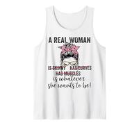 Una Mujer Real es lo Que quiera ser Positiva Corporal Camiseta sin Mangas