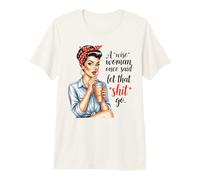 Una Mujer Sabia Dijo una Vez amas de casa Retro Camiseta Premium