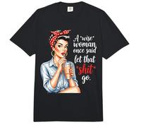 Una Mujer Sabia Dijo una Vez amas de casa Retro Comfort Colors Adult Heavyweight T-Shirt