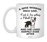 Una Mujer Sabia Dijo Una Vez: Perro Mamá Bulldog Divertido Taza De Café Chic Taza Único Mug Para Oficina Hogar Té Bebidas Frías Y Calientes 330Ml