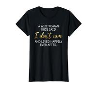 Una Mujer Sabia, Divertido Lema de Humor sarcástico para Mujeres Camiseta gráfica económica, Mujer, Negro, S
