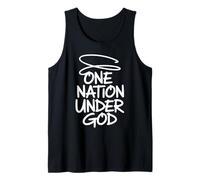 Una Nación Bajo Dios - Arte Cristiano Patriótico Graffiti Camiseta sin Mangas