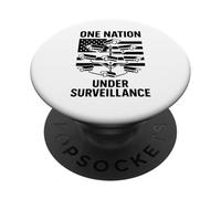 Una nación bajo vigilancia 1984 Estado policial Sin privacidad PopSockets PopGrip Adhesivo