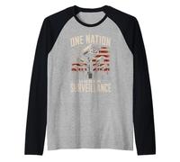 Una Nación Bajo Vigilancia Policía Estado Sin Privacidad 1984 Camiseta Manga Raglan