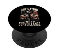 Una Nación Bajo Vigilancia Policía Estado Sin Privacidad 1984 PopSockets PopGrip Adhesivo