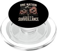 Una Nación Bajo Vigilancia Policía Estado Sin Privacidad 1984 PopSockets PopGrip para MagSafe