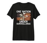 Una nación bajo vigilancia privacidad 1984 Patriot Act NSA Camiseta Premium