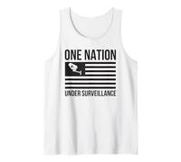 Una nación bajo vigilancia privacidad 1984 Patriot Act NSA Camiseta sin Mangas