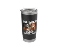 Una nación bajo vigilancia privacidad 1984 Patriot Act NSA Vaso térmico de acero inoxidable de doble pared