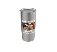 Una nación bajo vigilancia privacidad 1984 Patriot Act NSA Vaso térmico de acero inoxidable de doble pared