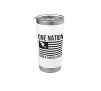 Una nación bajo vigilancia privacidad 1984 Patriot Act NSA Vaso térmico de acero inoxidable de doble pared