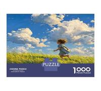 Una niña Corriendo Puzzle Desafío Juguetes 1000 Piezas Poema del Viento Rompecabezas Decoración del Hogar para Adultos Y Niños A Partir De 12 Años 38x26cm/1000pcs