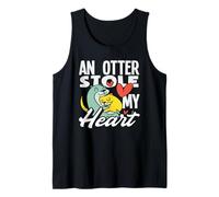 Una Nutria robó mi corazón Nutria de mar Dibujos Animados Camiseta sin Mangas