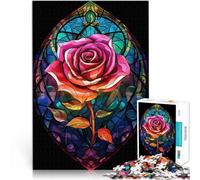 Una oda a Las Rosas Rojas Puzzle de 1000 Piezas para Adultos Juguetes adictivos Que desafían la Inteligencia Cerebral Decoración 38x26cm