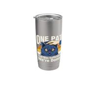 Una palmadita que fue suficiente se hizo Cat Vaso térmico de acero inoxidable de doble pared