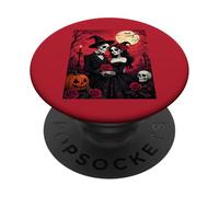 Una Pareja esquelética se Encuentra en un Abrazo Eterno PopSockets PopGrip Adhesivo