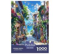 Una pequeña Ciudad Encantadora Puzzles Imposible,desafío for Adults Interesante Entretenimiento Creativo 1000 Piezas Obra De Arte De Juego De para Adultos Y Niños Mayores De 12 Años 70x50cm/1000pcs