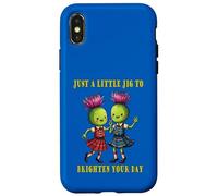Una pequeña plantilla para iluminar tus cardos diarios con cuadros Carcasa para iPhone X/XS