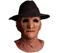 Una Pesadilla en Elm Street 2 Lujo Freddy Látex Adulto Máscara W/ Sombrero