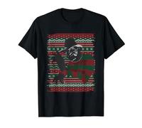 Una Pesadilla en ELM Street Feria de Navidad Isla Camiseta, Hombre, Negro, 6XL