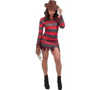 Una Pesadilla en Elm Street Freddy Krueger Disfraz Oficial Mujer de Halloween D