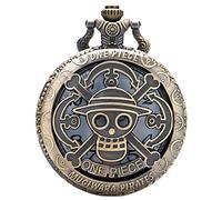 Una Pieza Cool Pirate Estilo Reloj De Bolsillo De Paja Caso Sombrero Collar De Cobre Moda Reloj para Niños Hombres Niños Regalos Una Pieza, Una Pieza