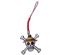 Una pieza - Sombrero de paja Piratas Jolly Roger PVC encanto del teléfono celular