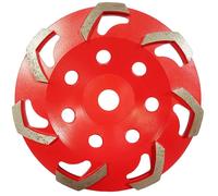 Una placa de diamante rugosa para moler de hormigón 180 mm