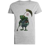 Una Rana Y Su Hijo Activos Camiseta Gris Femenina Camiseta De Manga Corta para Mujer Unisex Black tee Baggy Oversized T-Shirt
