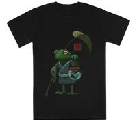 Una Rana Y Su Hijo Activos Kids Black tee Camiseta De Manga Corta para Niños Kids Black tee Children Short Sleeve T-Shirt
